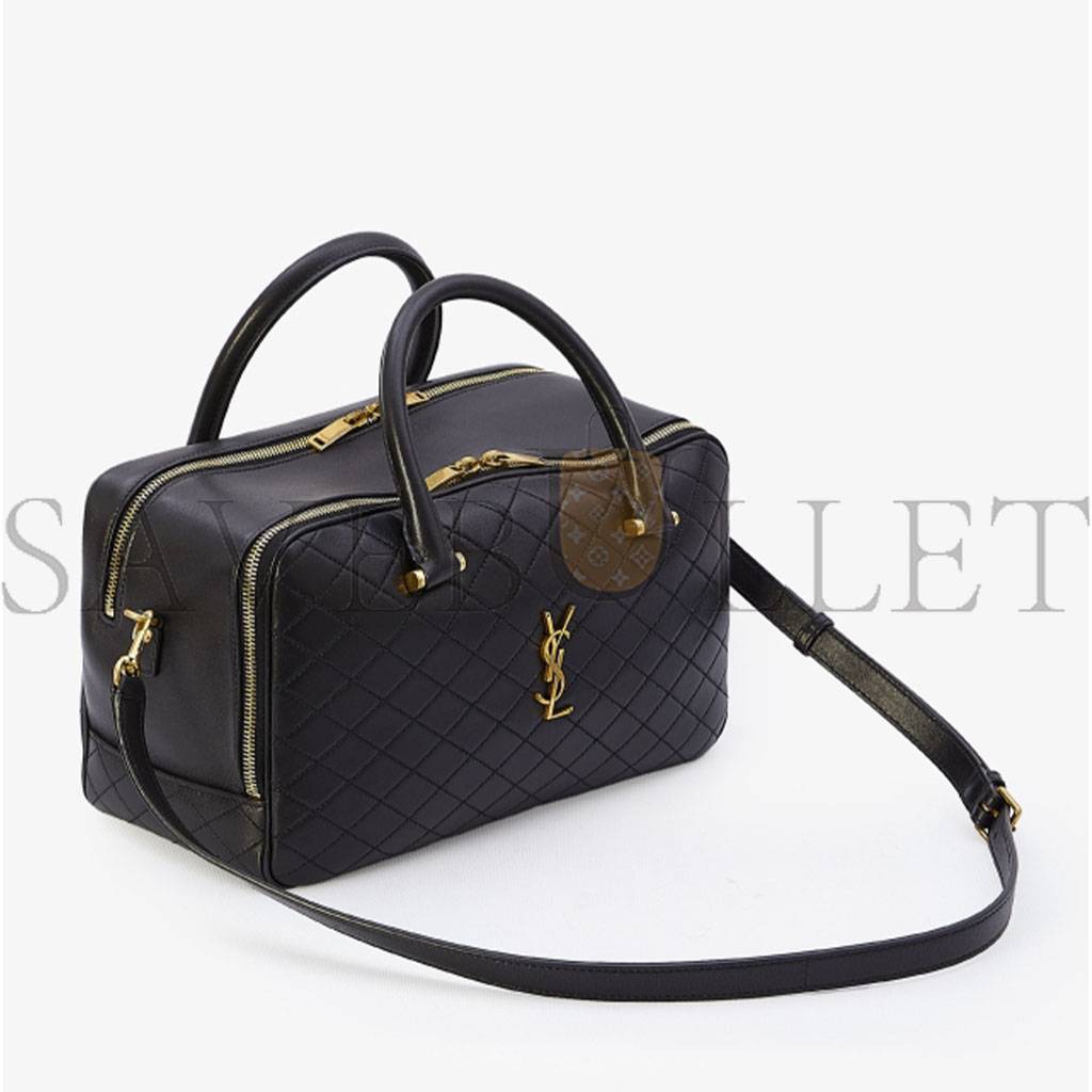 YSL SAINT LAURENT LYIA DUFFLE BAG 7667851EL071000 (31*16*13) YSL SAINT LAURENT LYIA DUFFLE BAG 7667851EL071000 (31*16*13)